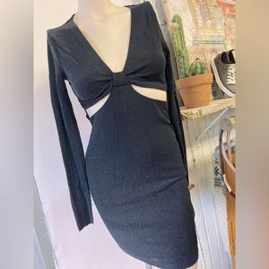 Wild Fable Black Shimmer Dress